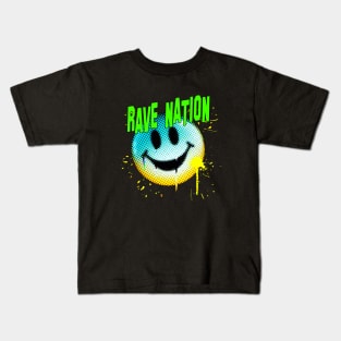 SMILEY #8 (RAVE NATION#1) Kids T-Shirt